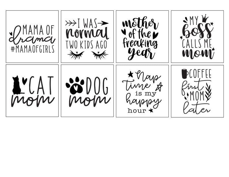 Cool Mom Quote SVG Bundle | 20 Pack