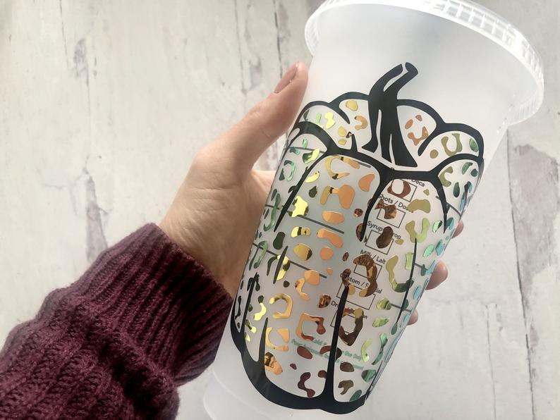 Layered Leopard Pumpkin SVG