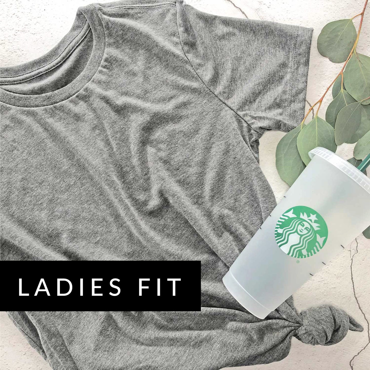 Ladies Tag-Less Tee Stone