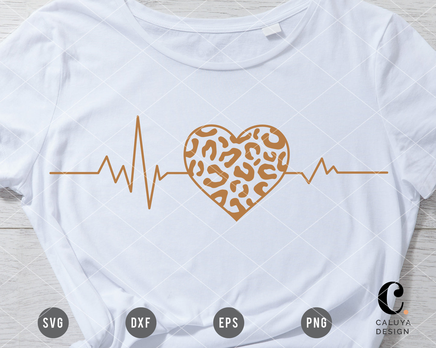 Heart Beat Leopard Ver. SVG
