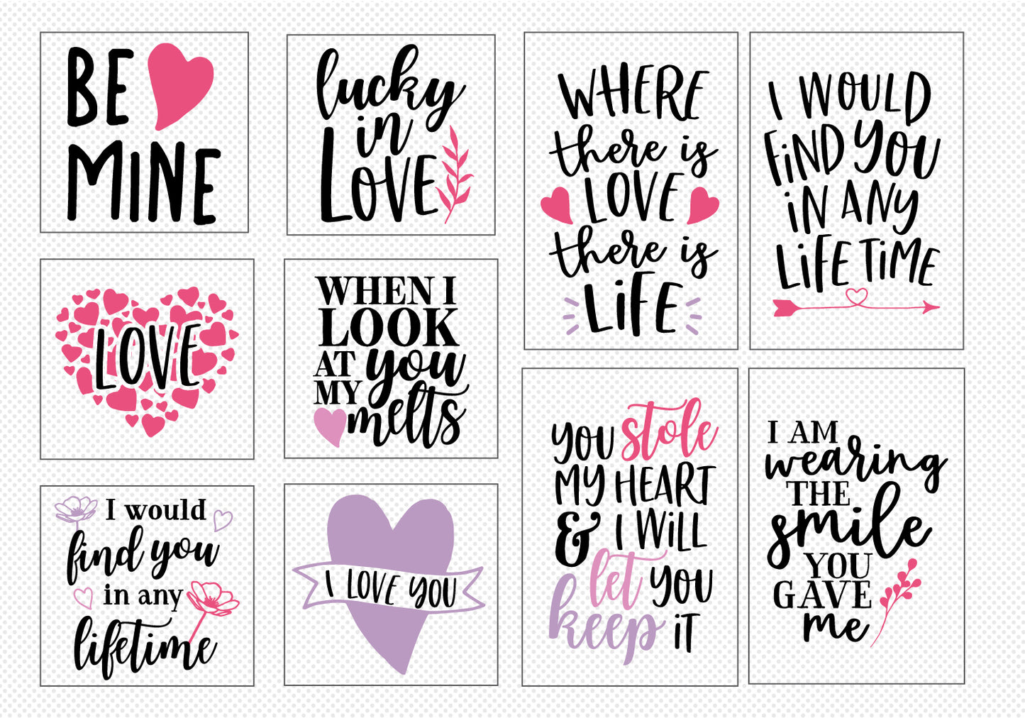 Valentine's Day Quote SVG Bundle | 25 Pack