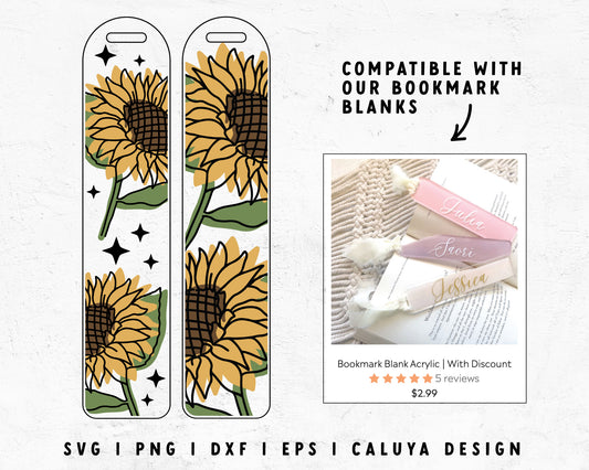 Bookmark SVG | Sunflower SVG