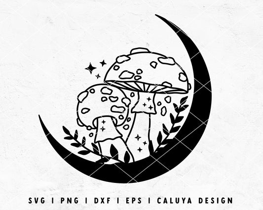 FREE Mushroom SVG | Boho Moon SVG