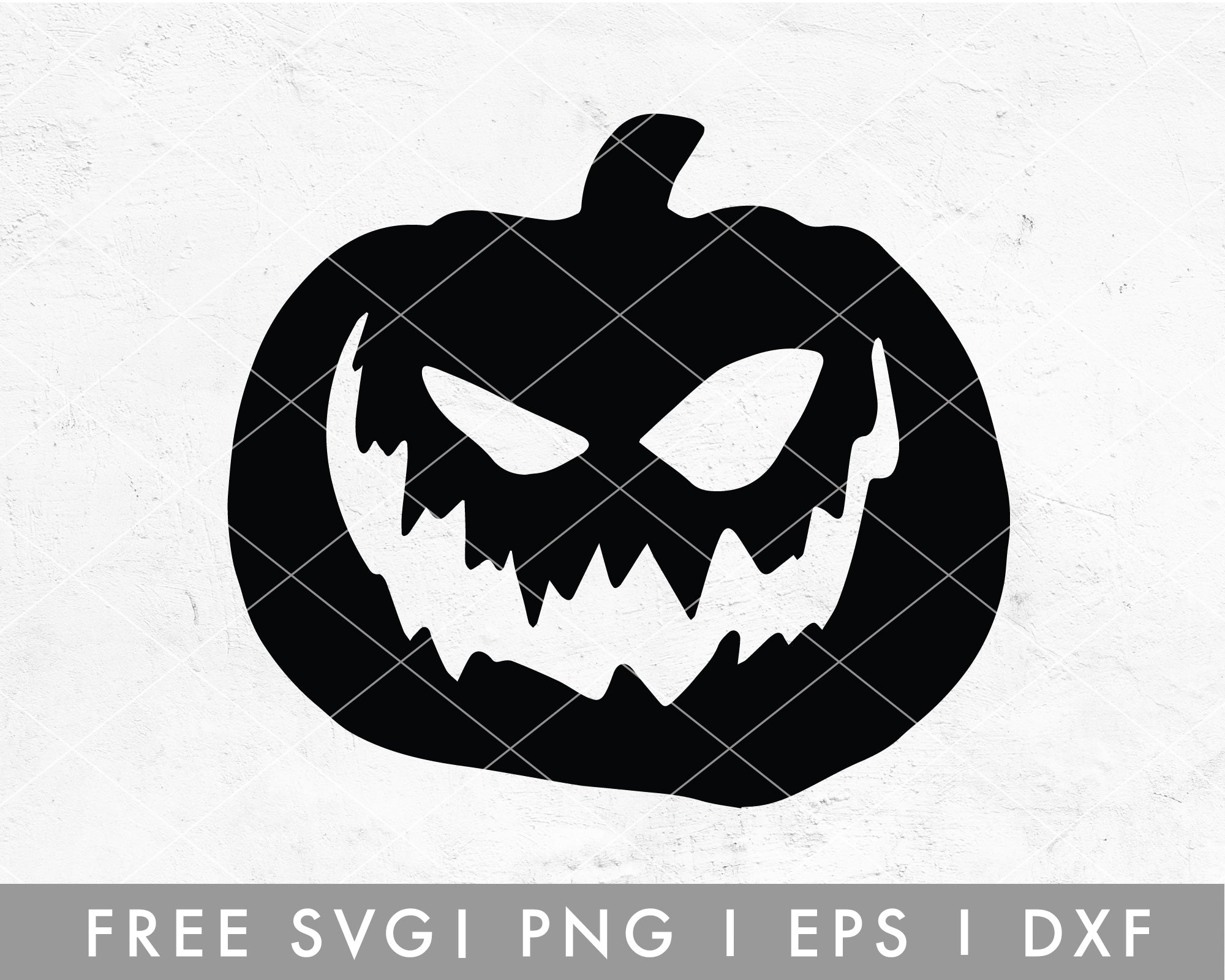 scary face silhouette, halloween free svg file - SVG Heart