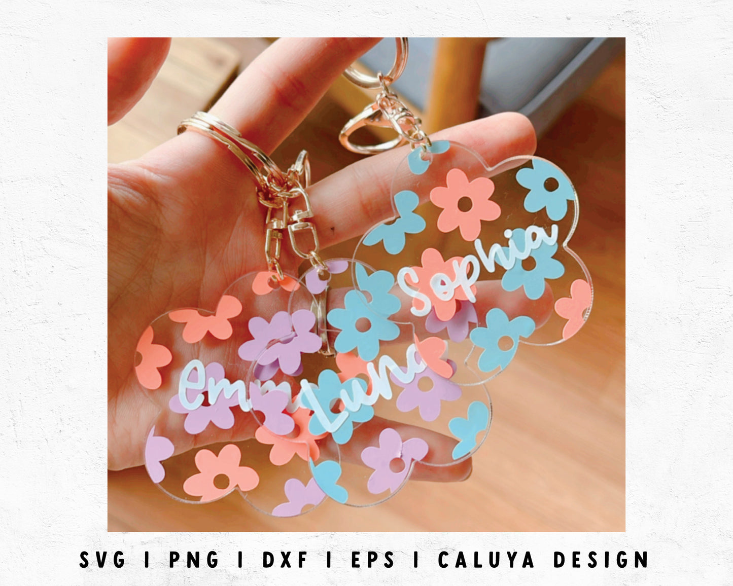 FREE Retro Flower SVG | Flower Acrylic Blank Template