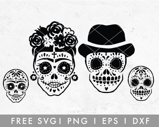 FREE Cinco De Mayo Sugar Skull SVG Set