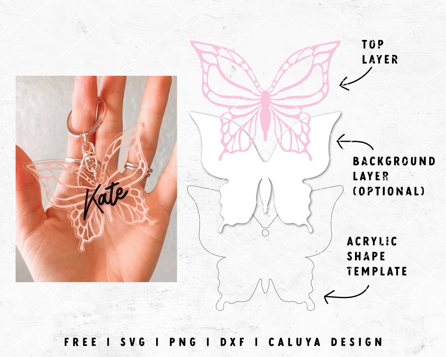 FREE Butterfly SVG | Butterfly for Acrylic Blank