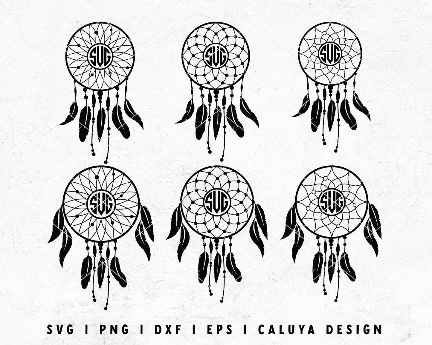 FREE Dream Catcher SVG | Monogram SVG Cut File for Cricut, Cameo Silhouette | Free SVG Cut File