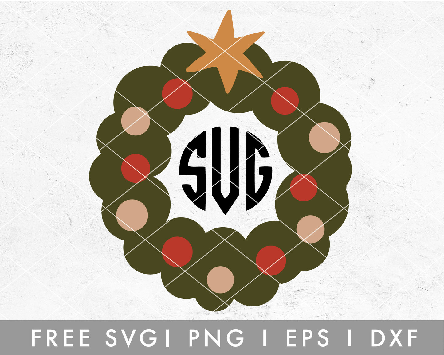 FREE Christmas Wreath SVG