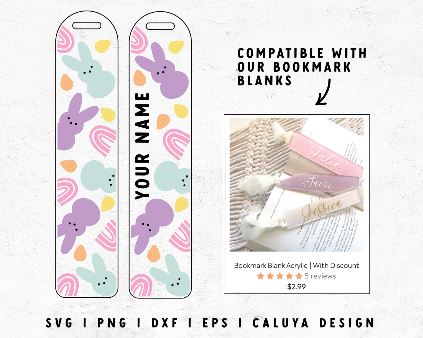 Bookmark template SVG | Easter Bookmark SVG