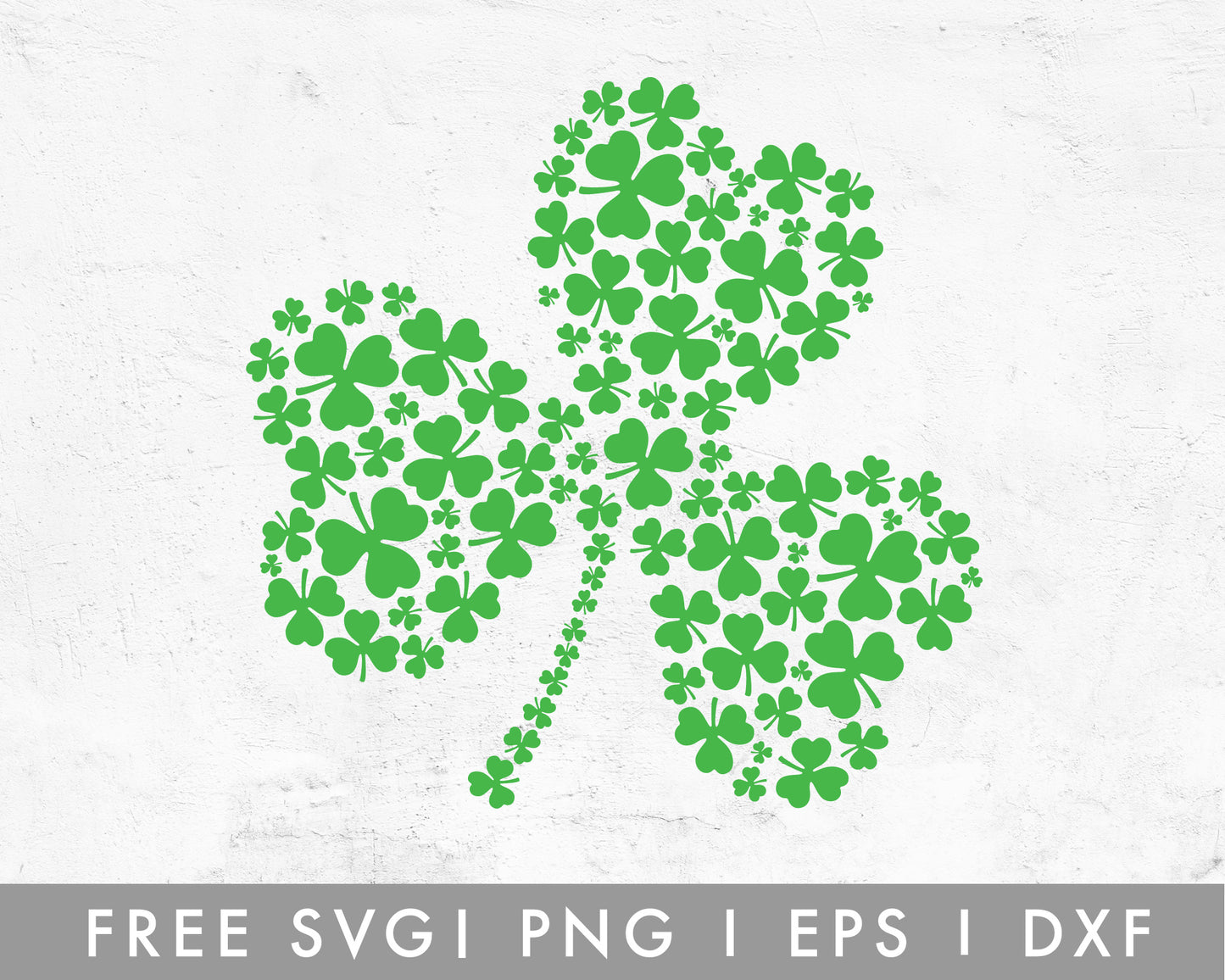 FREE Clover SVG Cut File for Cricut, Cameo Silhouette | Free SVG Cut File