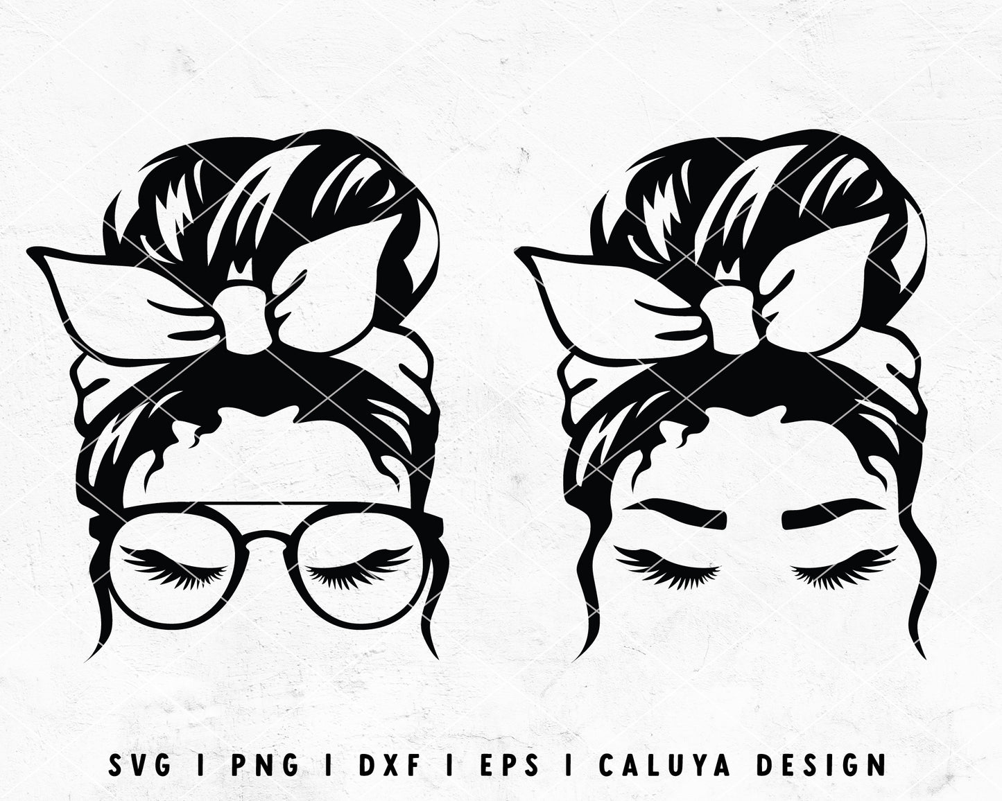 FREE Messy Bun SVG | Mom Life SVG