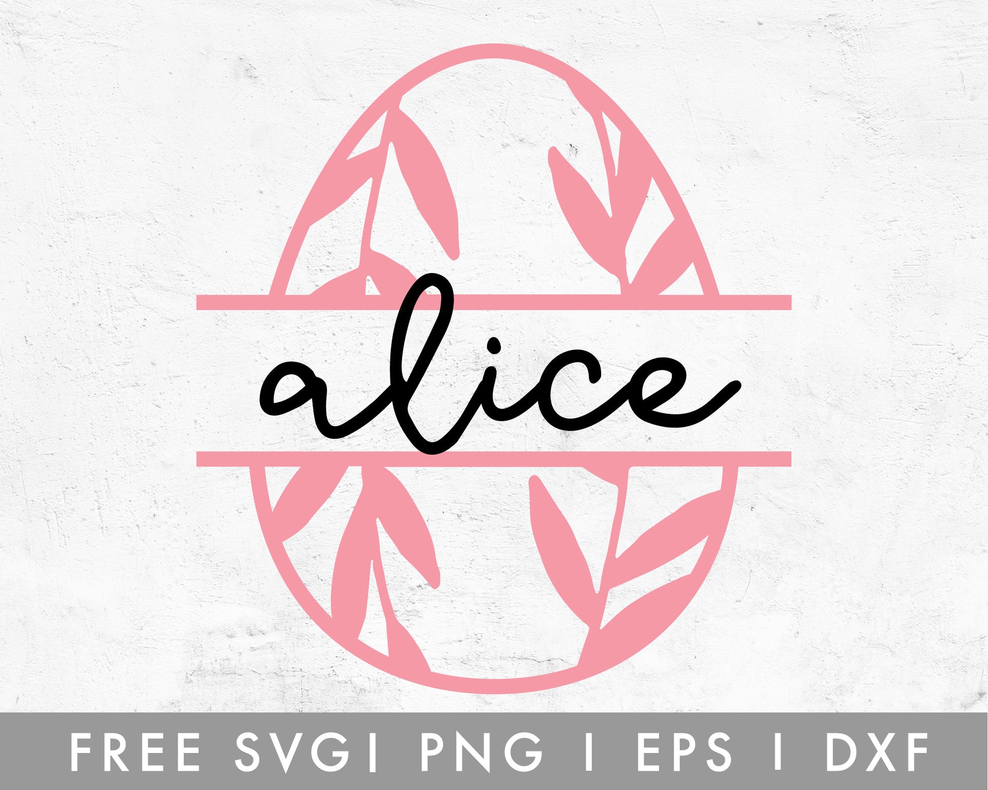 FREE Easter Egg Monogram SVG Cut File for Cricut, Cameo Silhouette | Free SVG Cut File