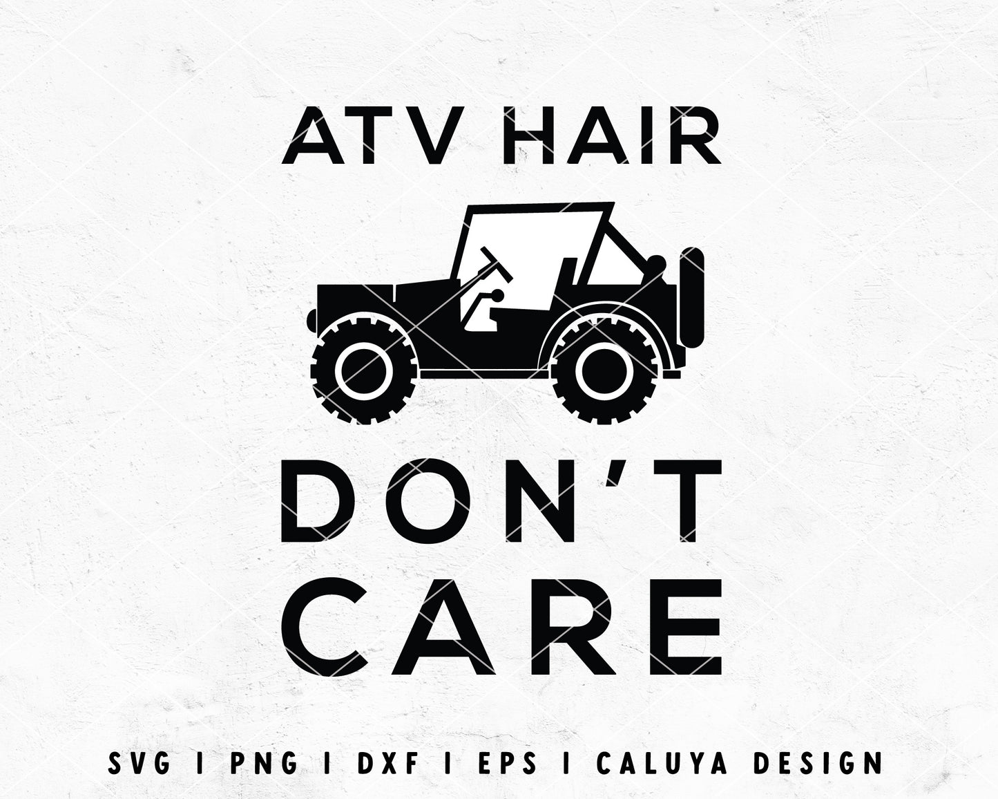 FREE ATV Hair SVG | Jeep SVG Cut File for Cricut, Cameo Silhouette | Free SVG Cut File