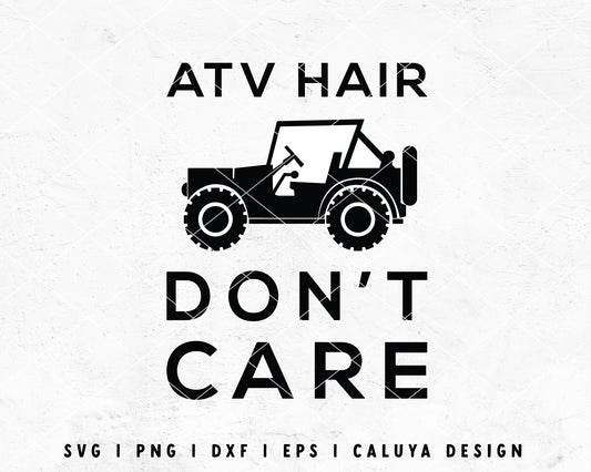 FREE ATV Hair SVG | Jeep SVG Cut File for Cricut, Cameo Silhouette | Free SVG Cut File