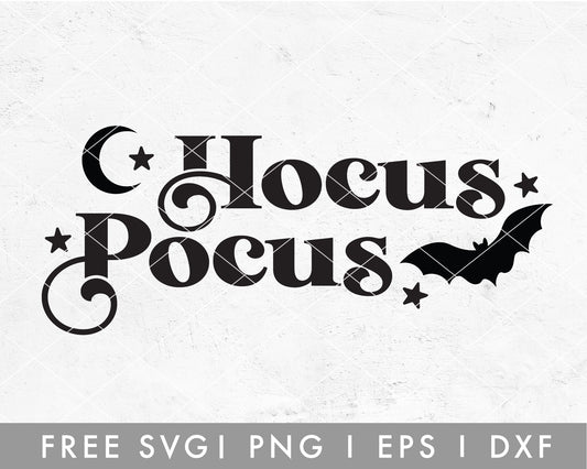 Free Hocus Pocus Boho SVG Cut File for Cricut, Cameo Silhouette