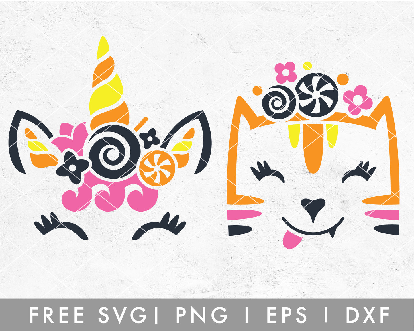 FREE Candy Unicorn SVG Cut File for Cricut, Cameo Silhouette | Unicorn SVG Cut File for Kids
