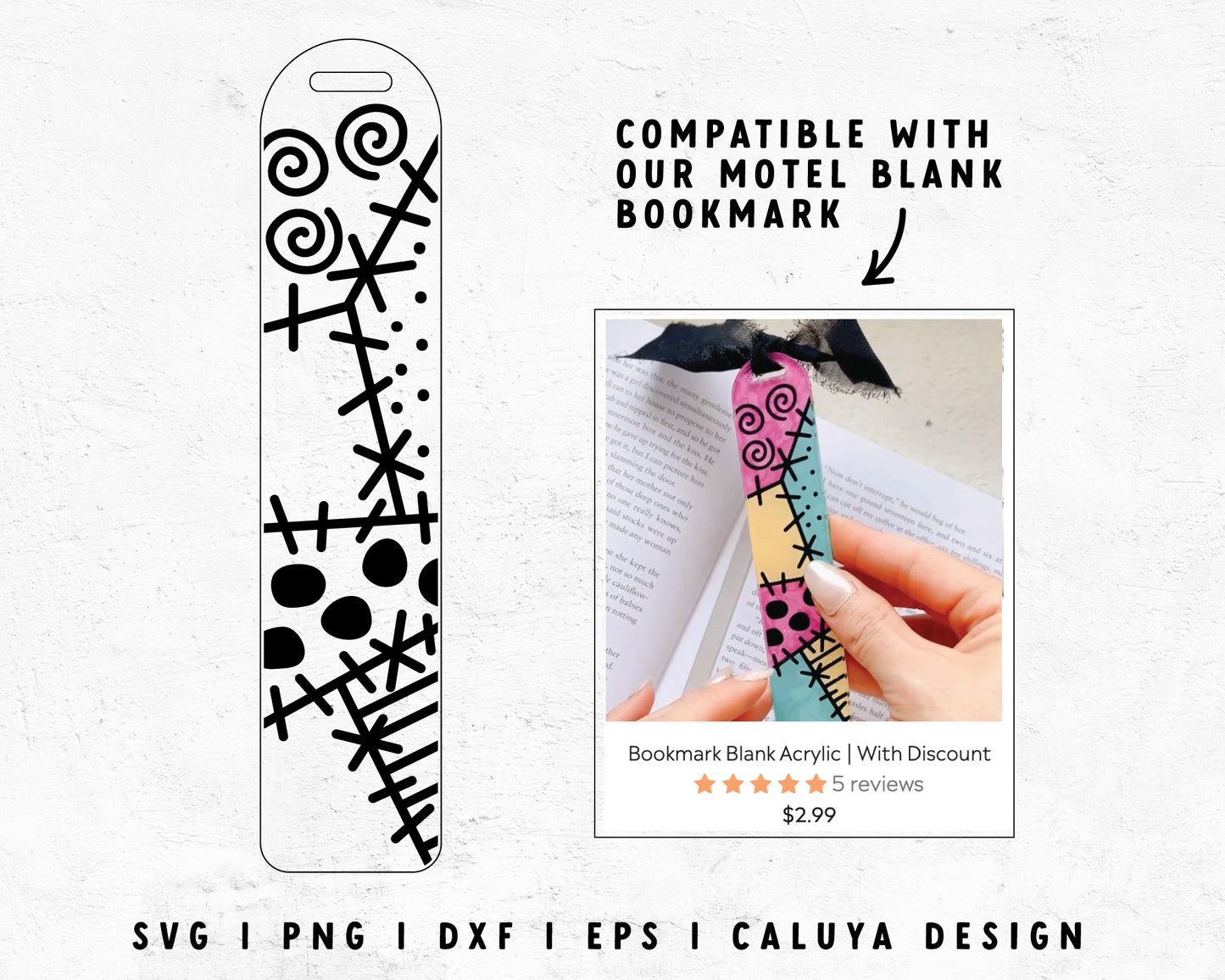 Bookmark SVG | Zombie Girl Bookmark SVG