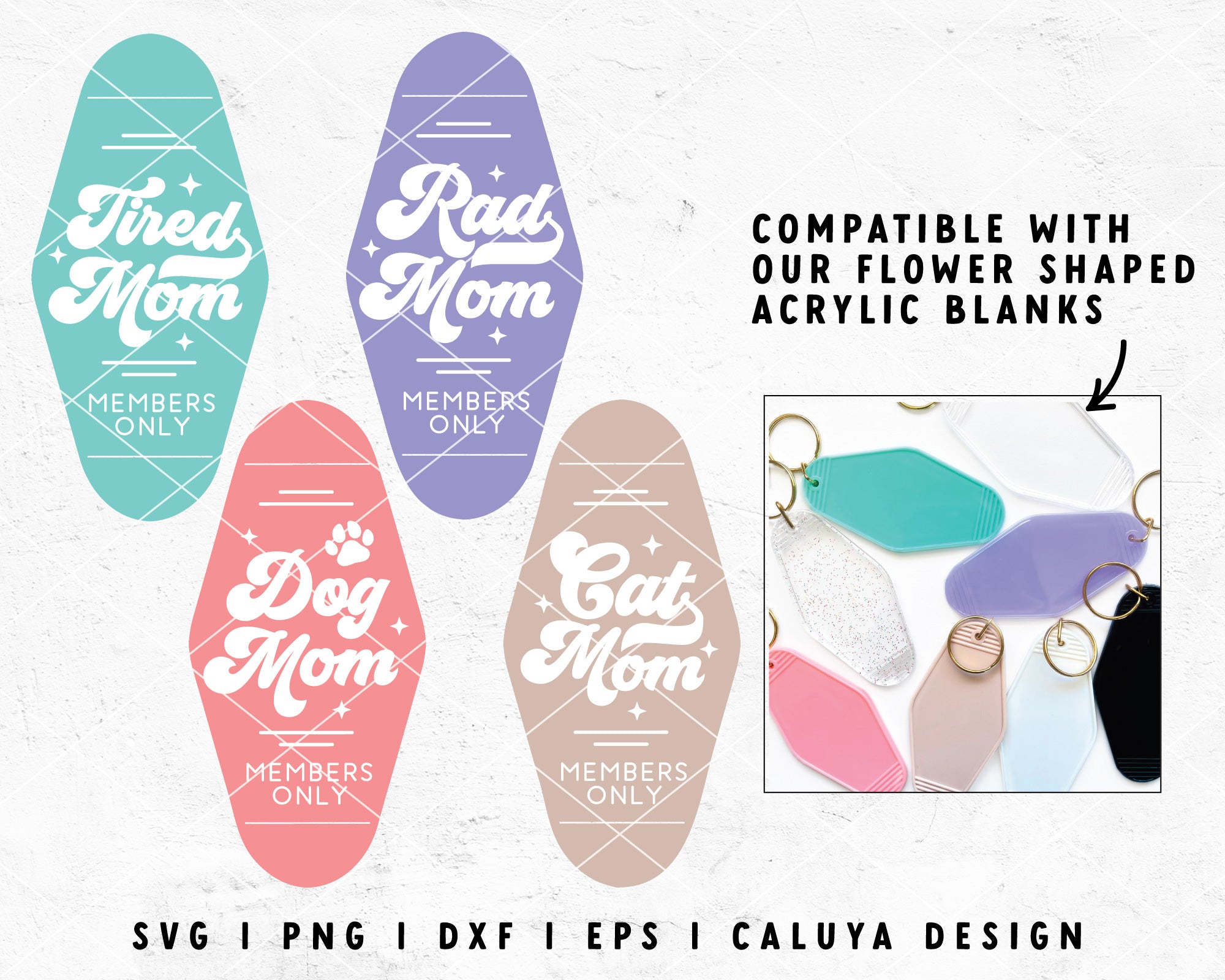 FREE Motel Keychain Template Mom Keychain SVG Caluya Design