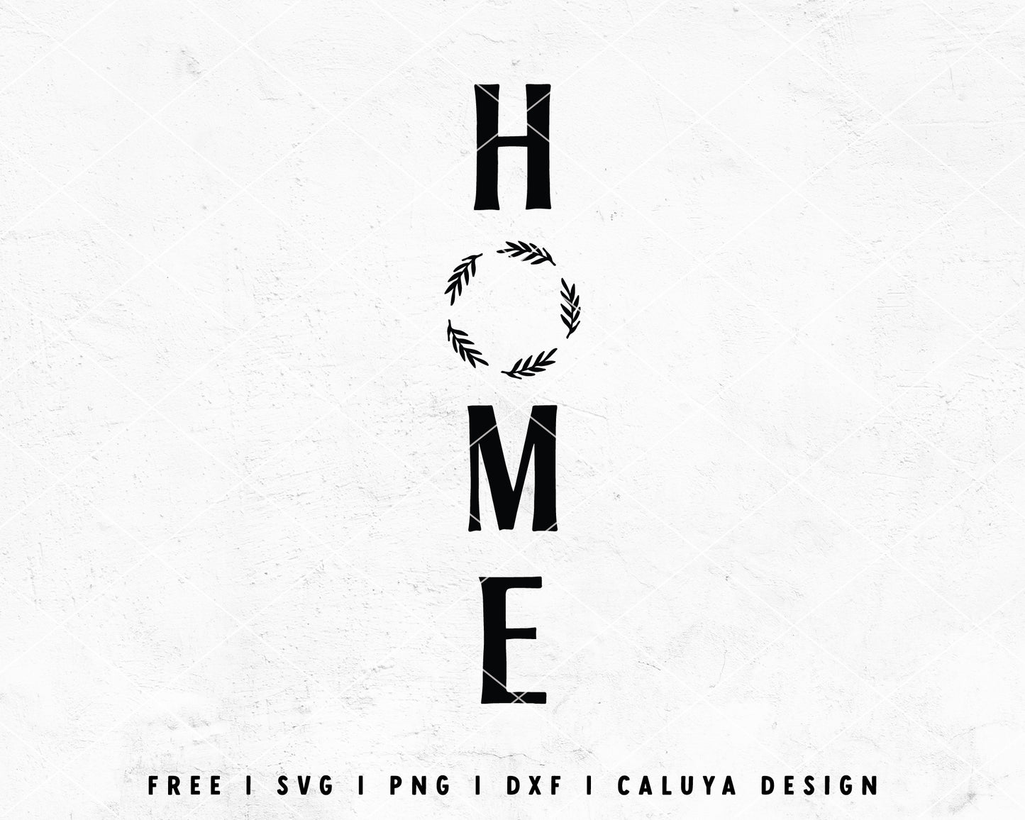FREE Home Sign SVG | Vertical Sign SVG Cut File for Cricut, Cameo Silhouette | Free SVG Cut File