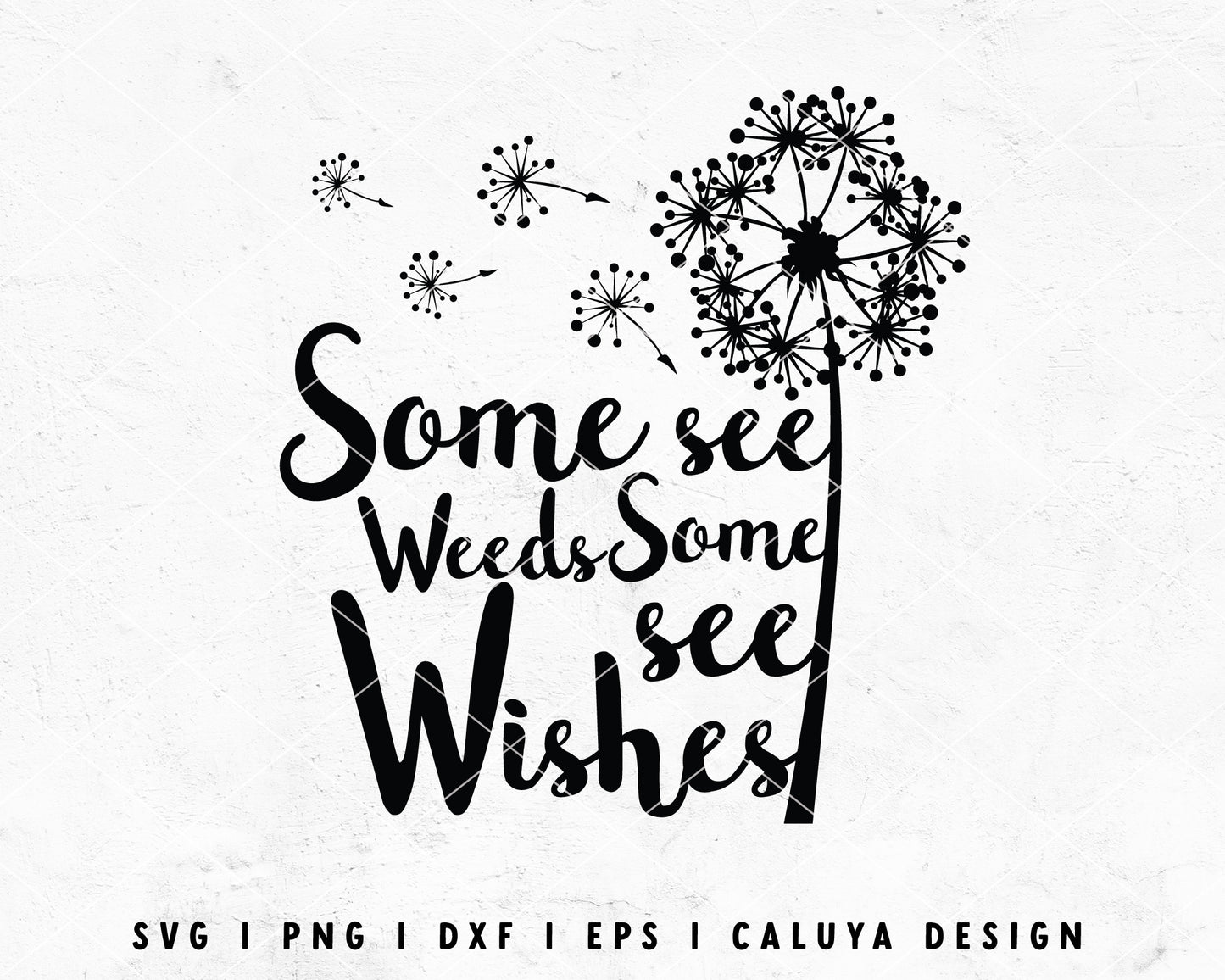 FREE Dandelion SVG | Inspirational SVG Cut File for Cricut, Cameo Silhouette | Free SVG Cut File
