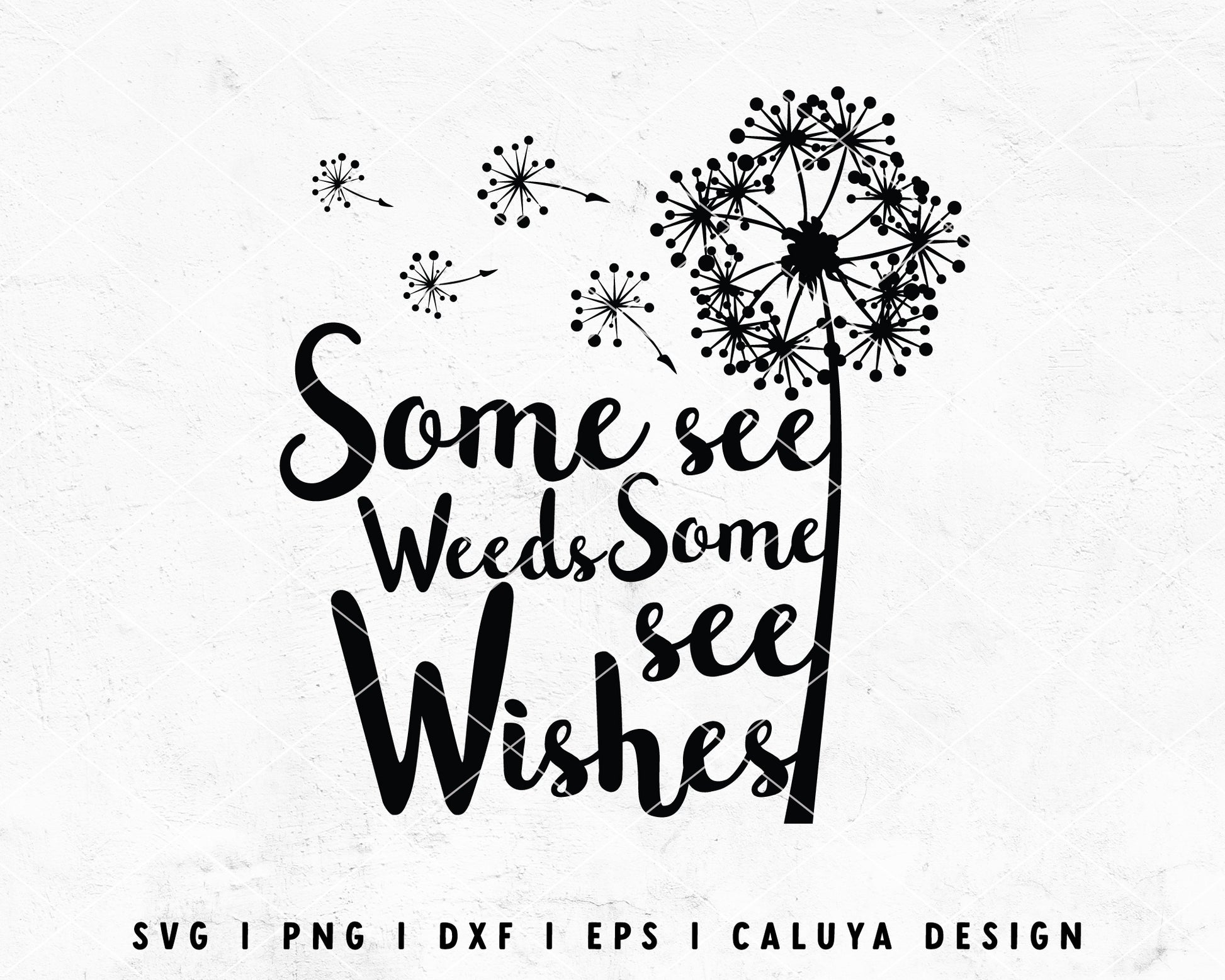 FREE Dandelion SVG | Inspirational SVG Cut File for Cricut, Cameo Silhouette | Free SVG Cut File