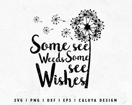 FREE Dandelion SVG | Inspirational SVG Cut File for Cricut, Cameo Silhouette | Free SVG Cut File