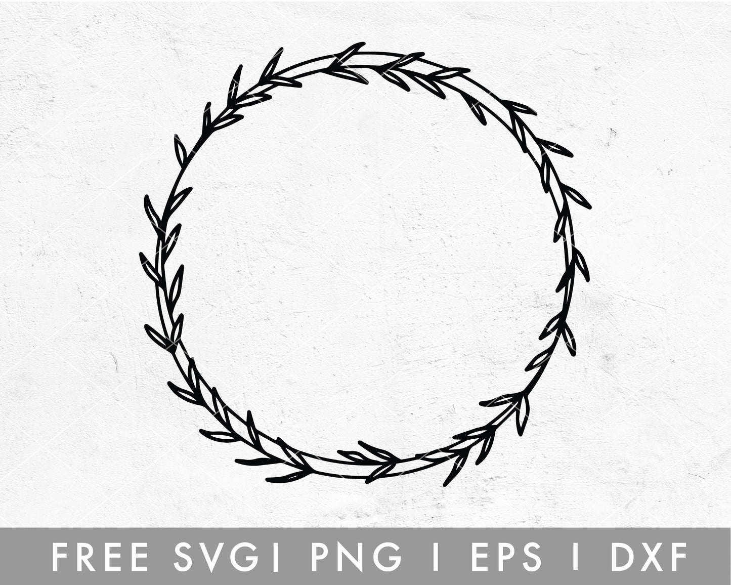 FREE Botanical Wreath SVG