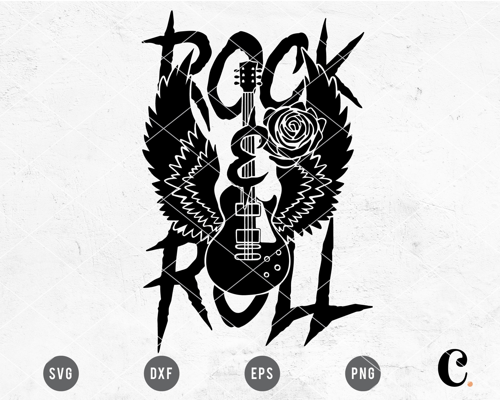 Rock N Roll SVG Bundle Rock Music Svg Png Dxf Eps Pdf 