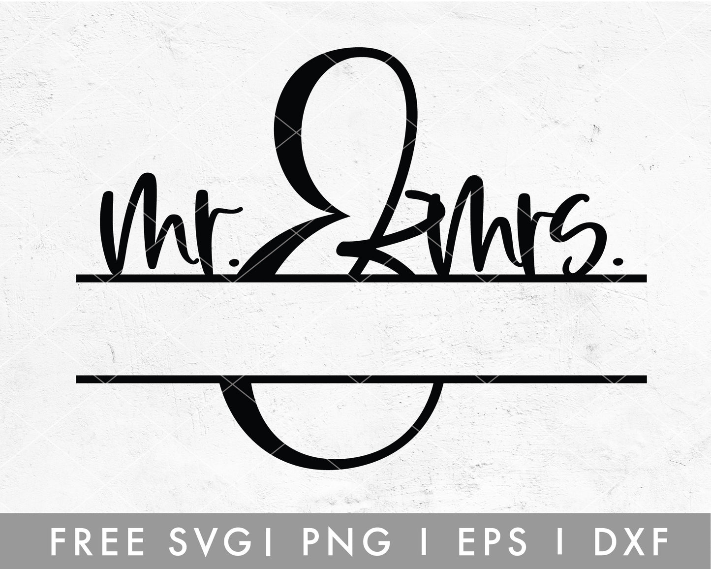 FREE Mr and Mrs Monogram SVG