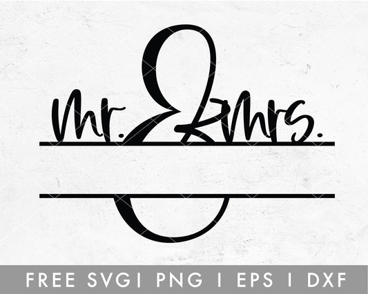 FREE Mr and Mrs Monogram SVG
