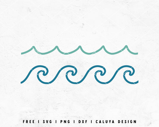FREE Wave SVG | Beach SVG Cut File for Cricut, Cameo Silhouette | Free SVG Cut File