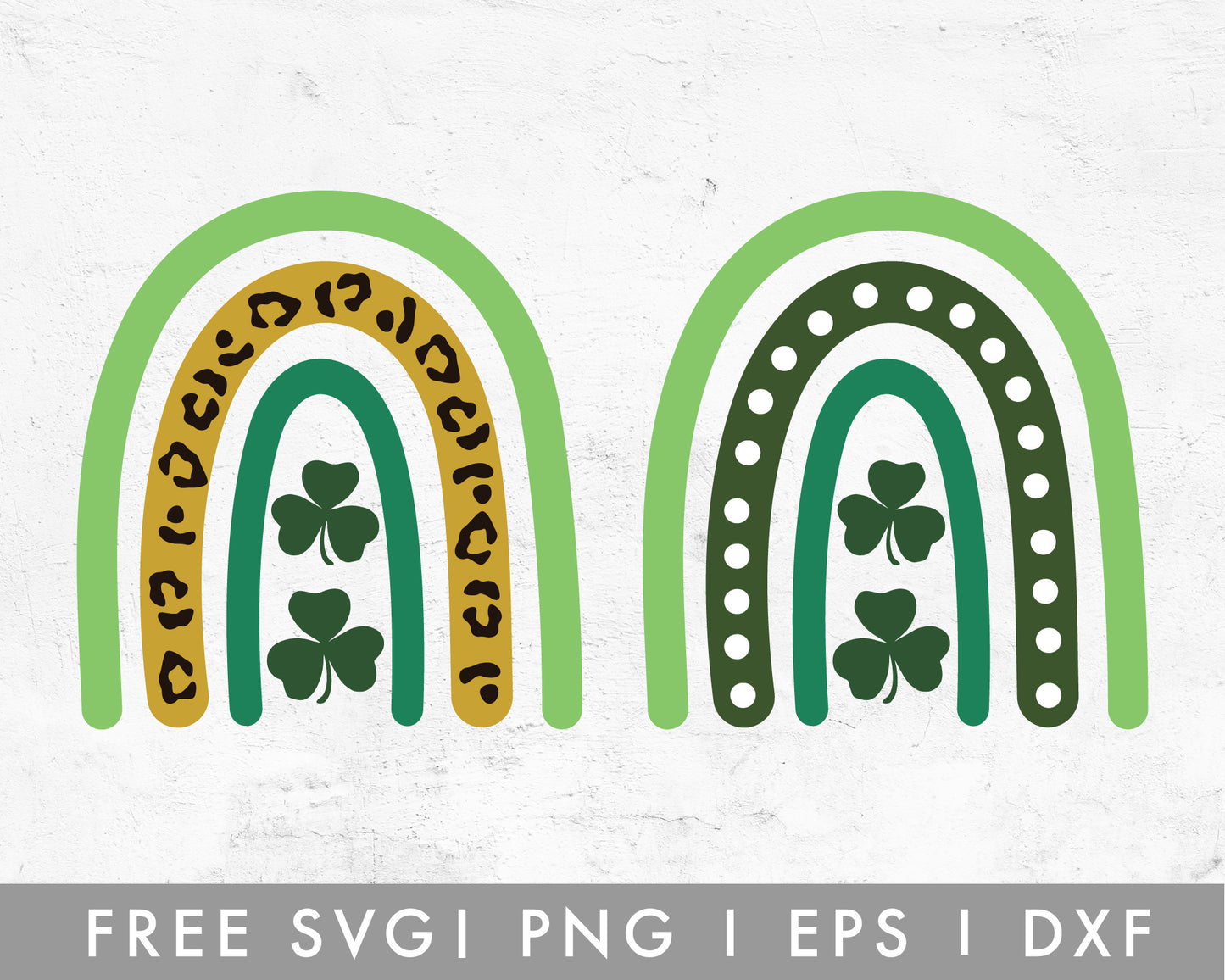 FREE St. Patricks Rainbow SVG Cut File for Cricut, Cameo Silhouette | Free SVG Cut File
