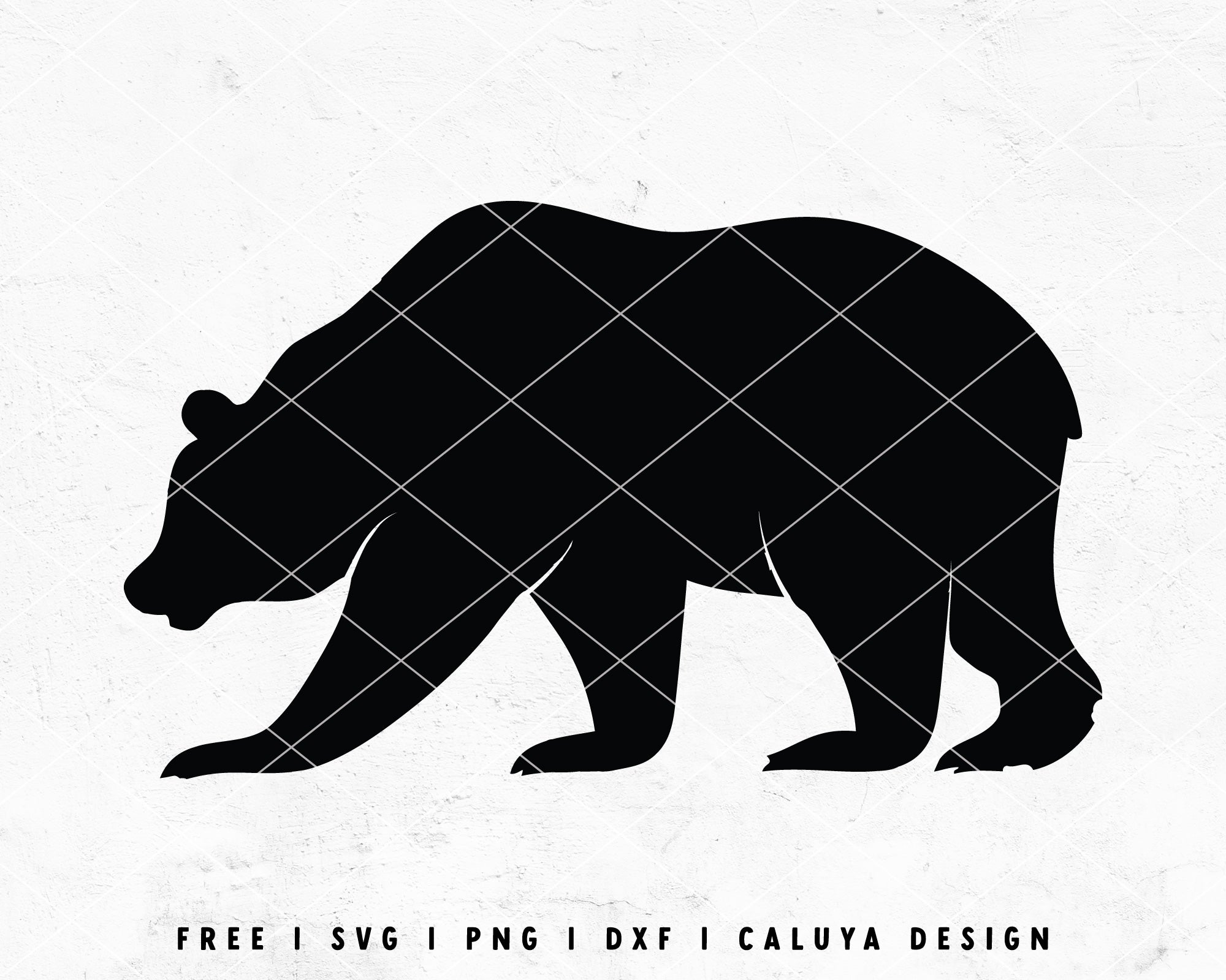 Bear  SVG EPS DXF PNG JPG Silhouette Graphic by Creative Oasis