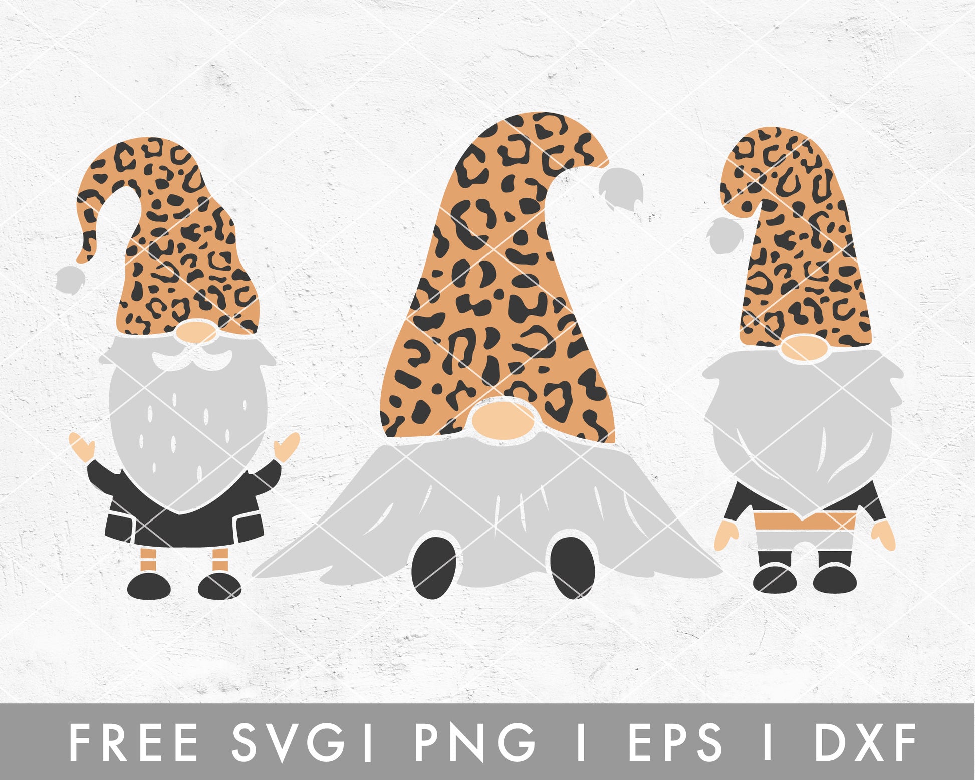 FREE FREE Gnomes SVG | Leopard Pattern SVG Cut File for Cricut, Cameo Silhouette | Free SVG Cut File