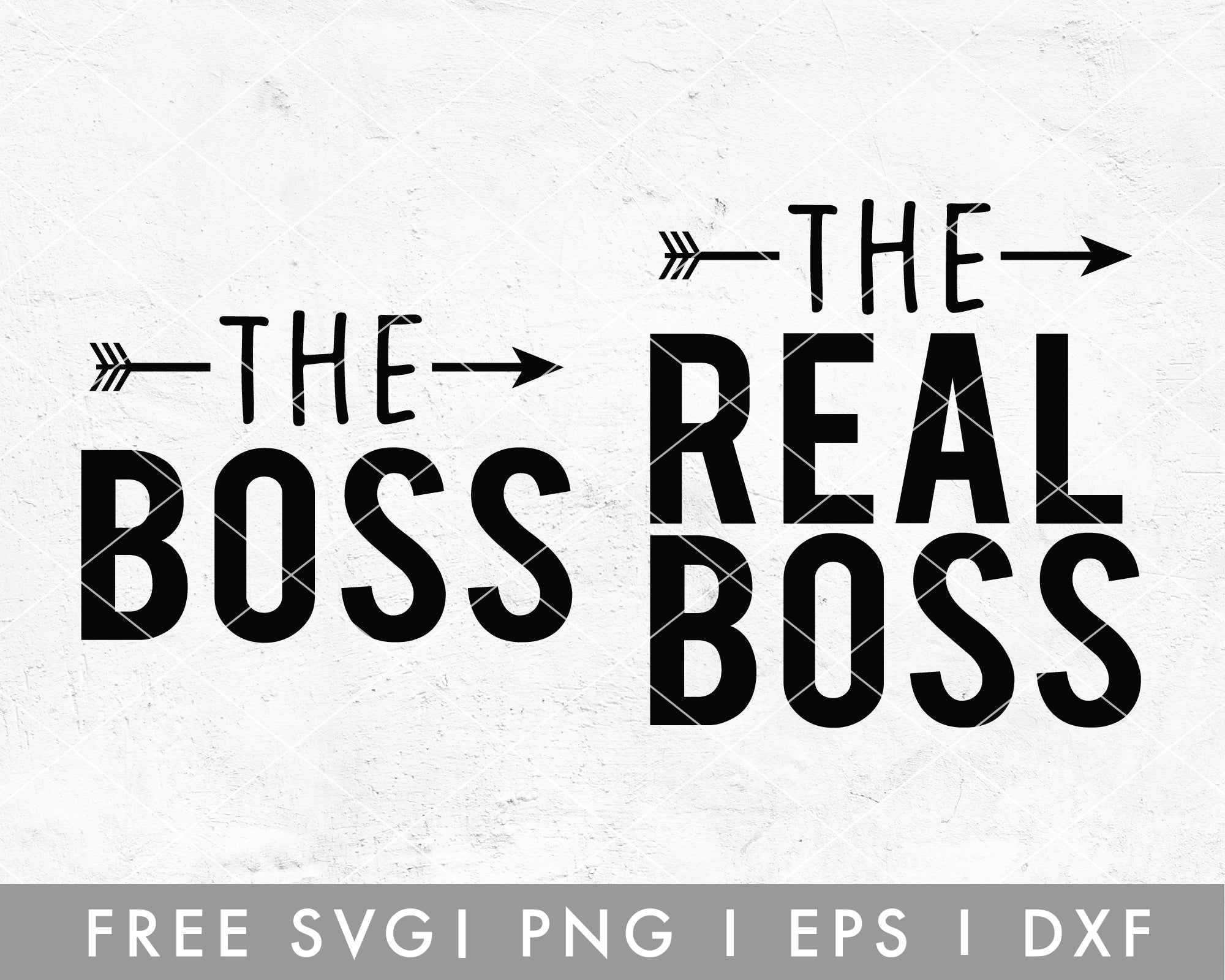 Brokke sig hundrede kryds Free The Boss The Real Boss SVG Cut File for Cricut, Cameo Silhouette –  Caluya Design