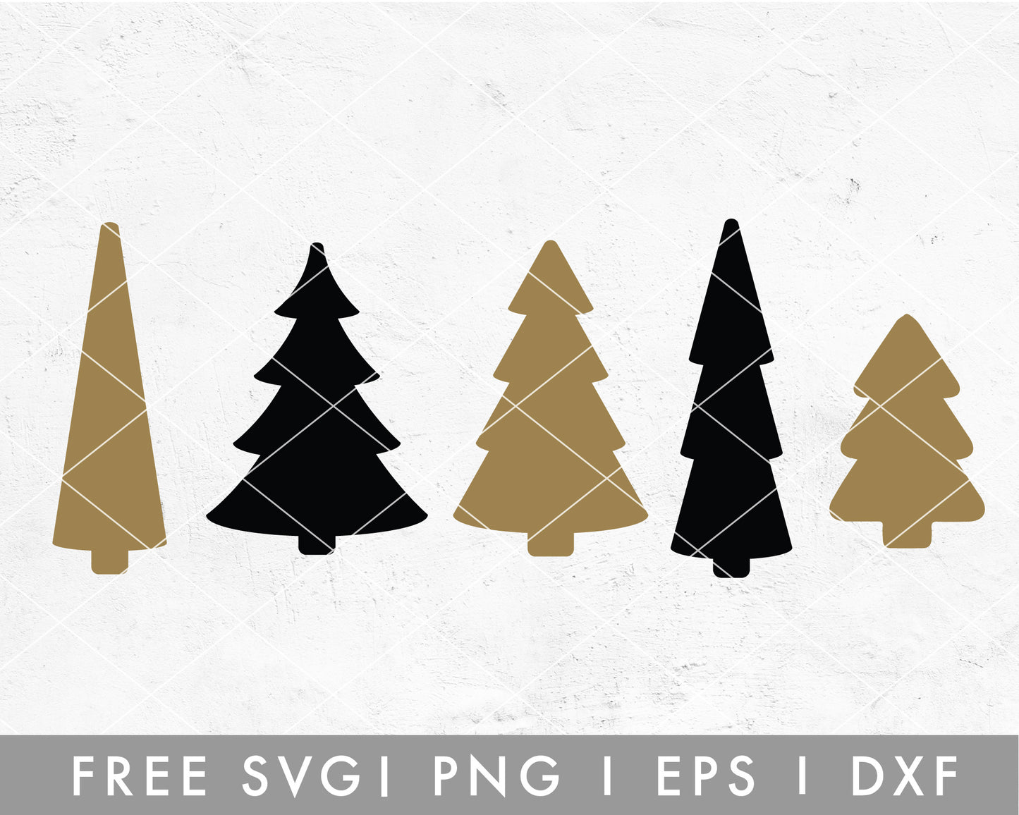 FREE Christmas Tree Set SVG