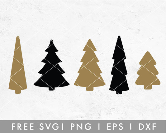 FREE Christmas Tree Set SVG