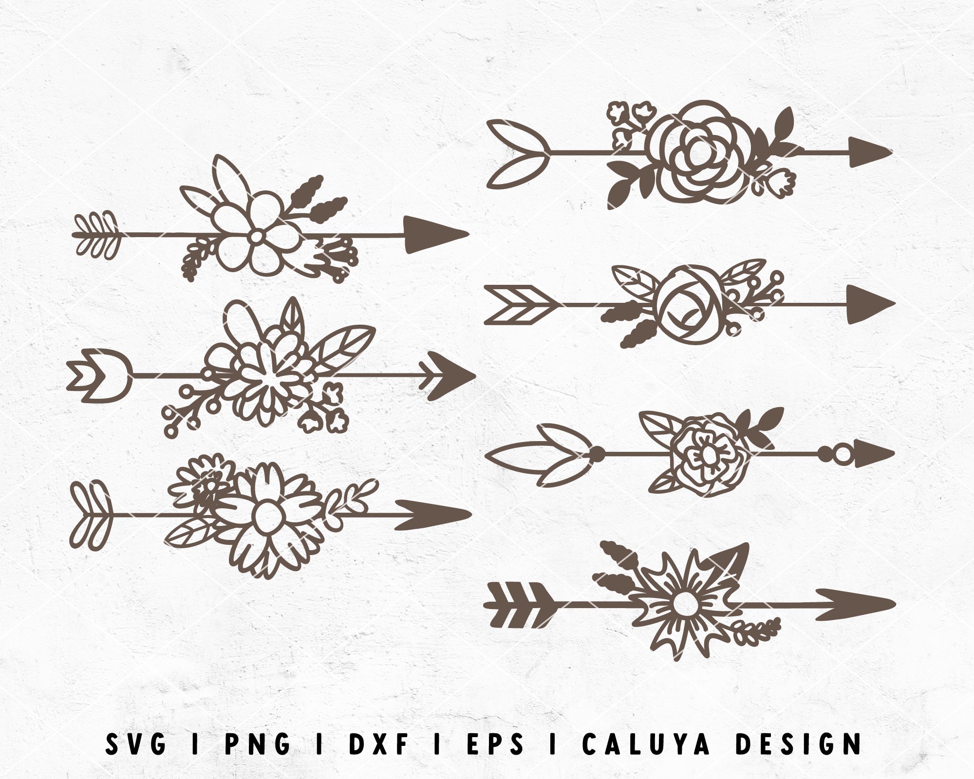 Handdrawn Flower Outline SVG Cut File for Cricut, Cameo Silhouette – Caluya  Design