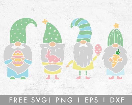 FREE Easter Gnomes SVG Cut File for Cricut, Cameo Silhouette | Free SVG Cut File