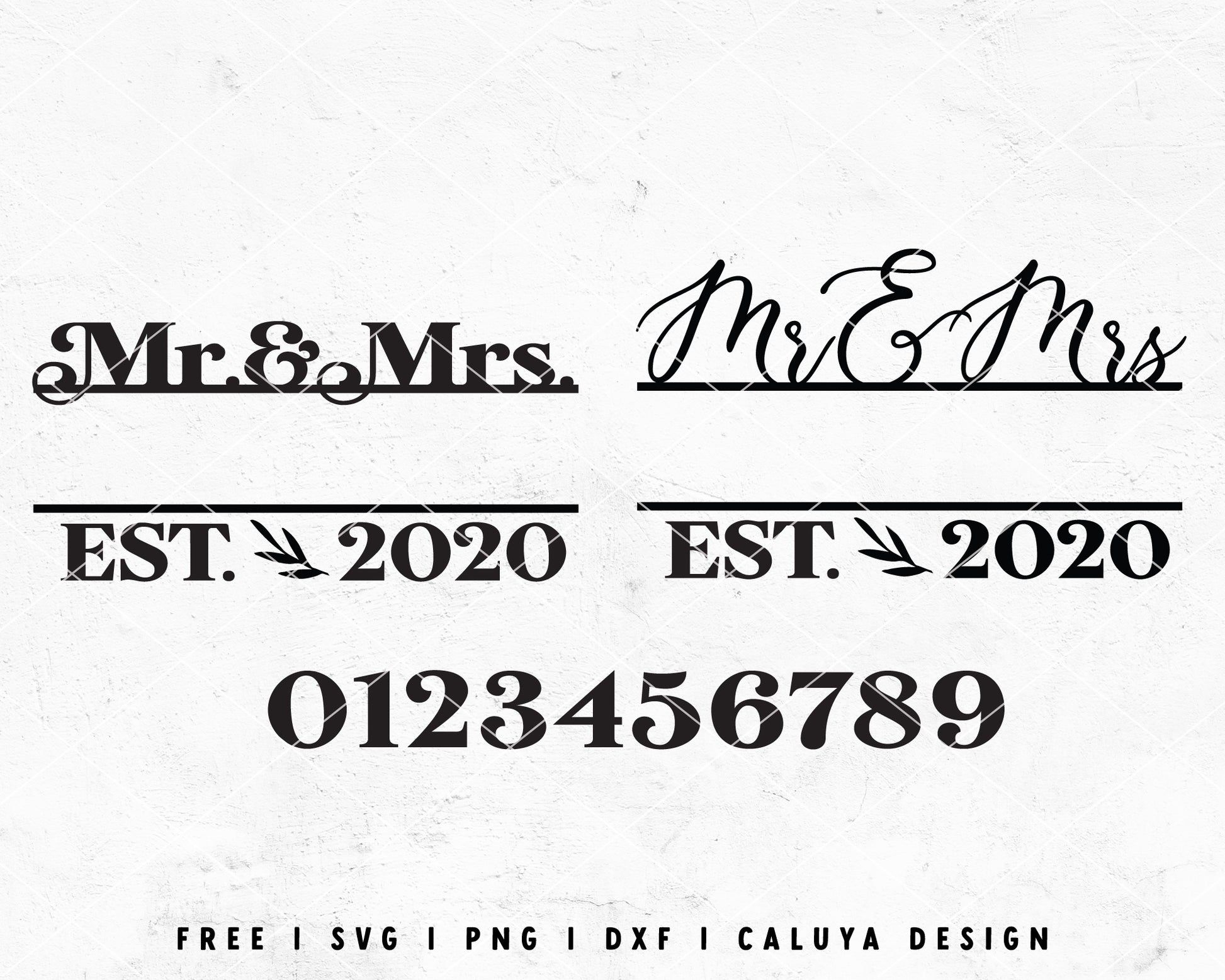 FREE Mr. & Mrs. Monogram SVG Cut File for Cricut, Cameo Silhouette | Free SVG Cut File