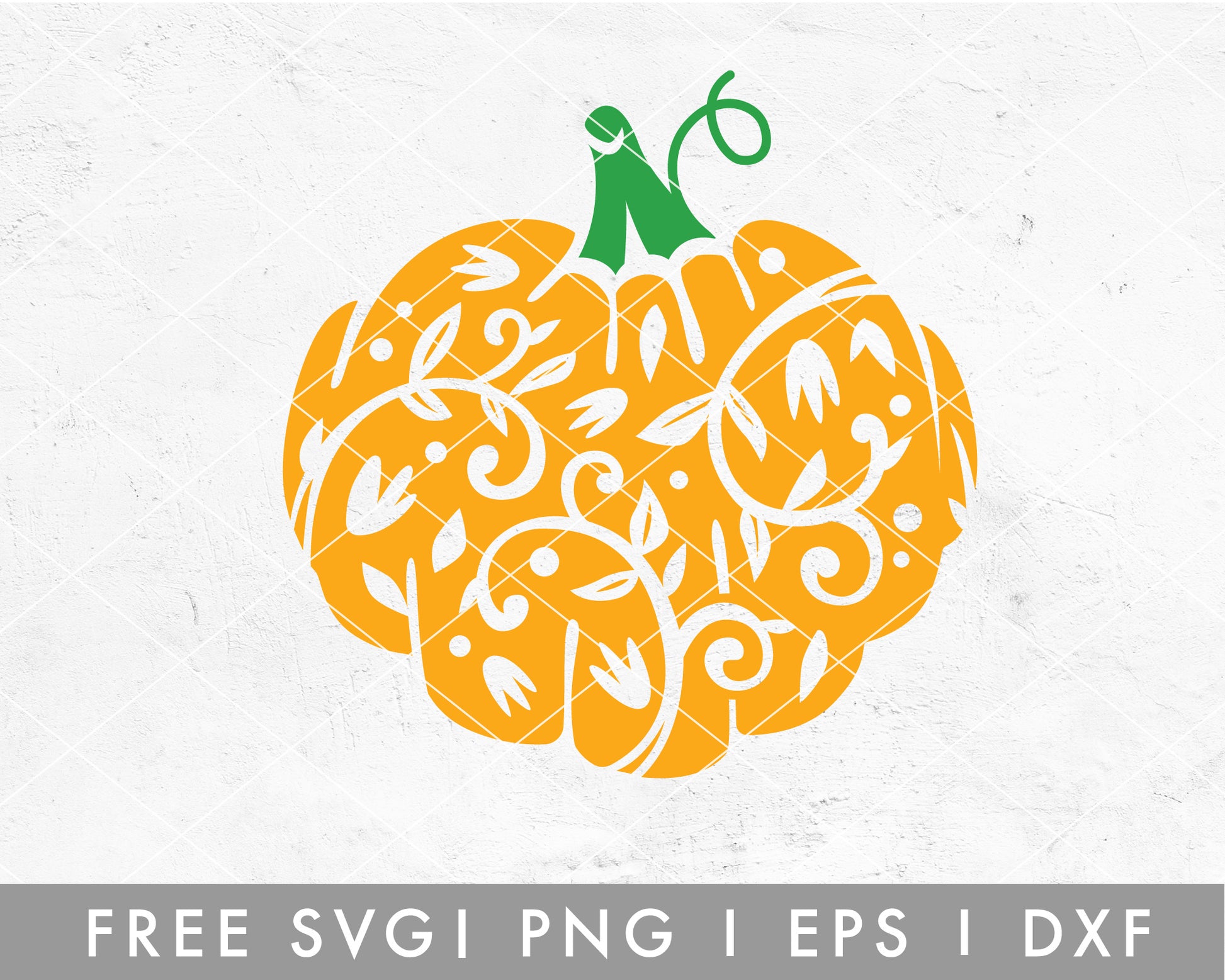 FREE Floral Pumpkin SVG Cut File for Cricut, Cameo Silhouette