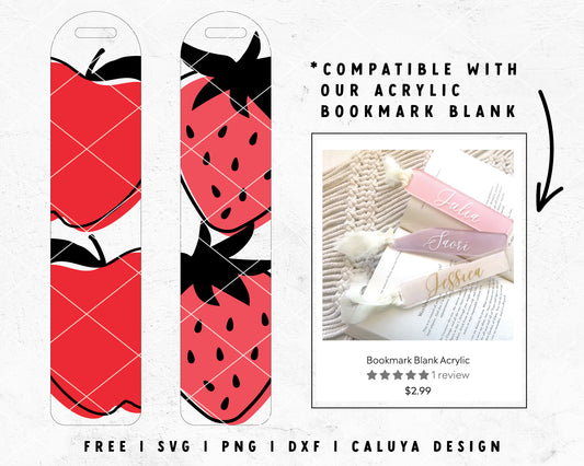 Bookmark SVG | Apple SVG | Strawberry SVG