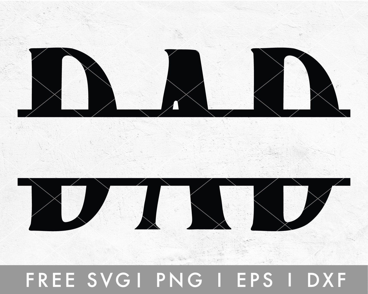 FREE Dad Split Monogram SVG