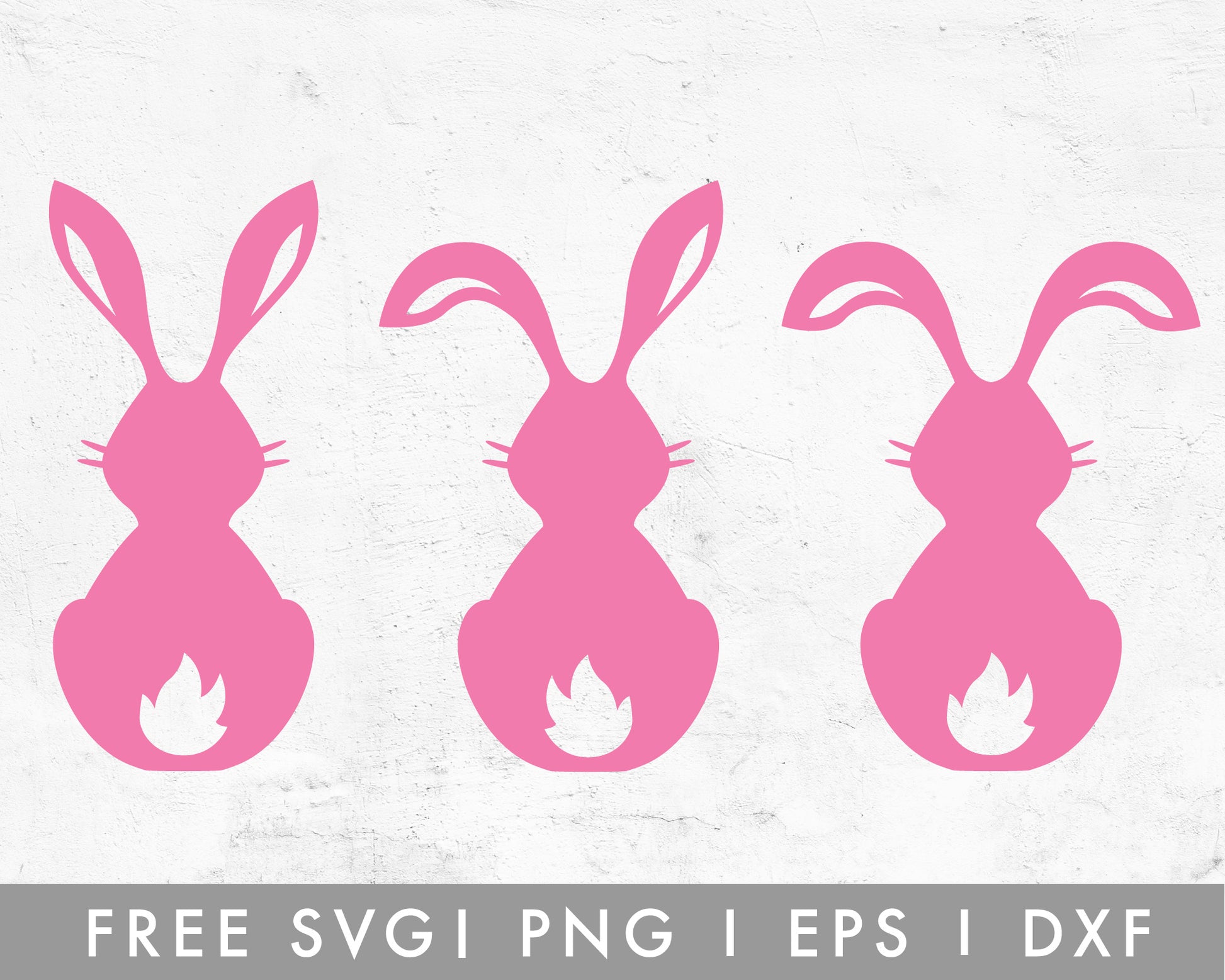 FREE Simple Bunny SVG Cut File for Cricut, Cameo Silhouette | Free SVG Cut File
