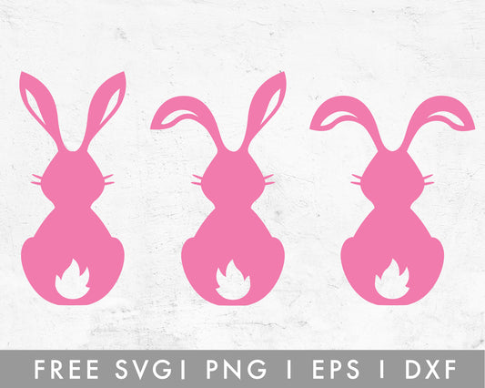 FREE Simple Bunny SVG Cut File for Cricut, Cameo Silhouette | Free SVG Cut File