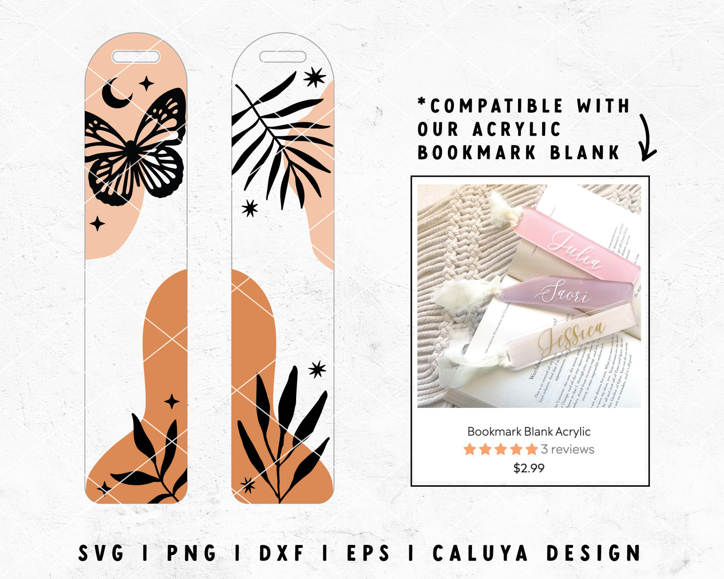 Bookmark SVG | Boho Botanical SVG