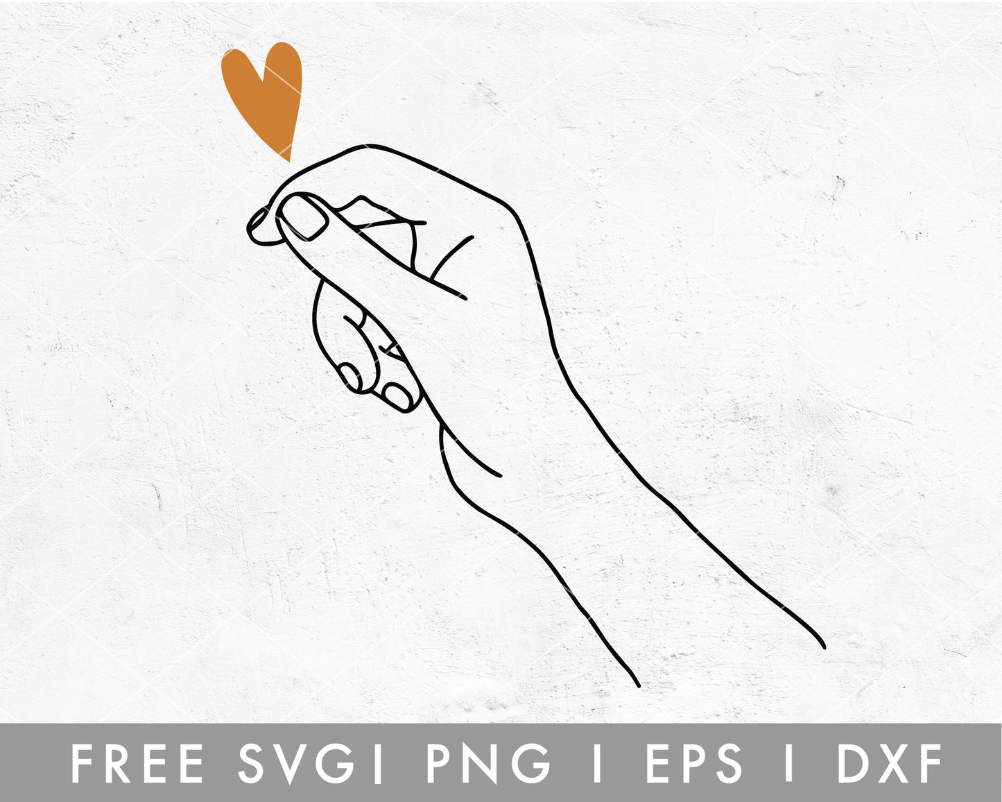 FREE Heart Holding Hand SVG