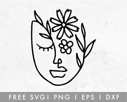 FREE Line Art Women SVG