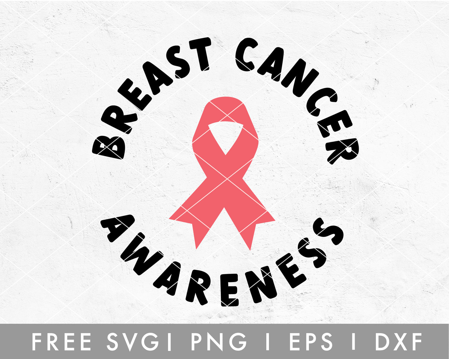FREE Breast Cancer Awareness SVG Cut File for Cricut, Cameo Silhouette